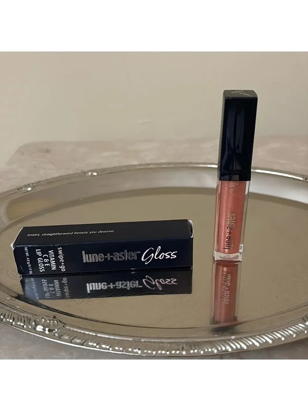 lune + aster Swipe + Go Vitamin C & E Lip Gloss in Angel Investor NIB
